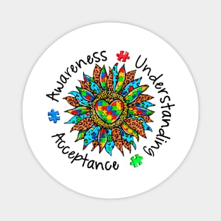 Awareness Understanding Acceptance Autism Awareness Gift for Birthday, Mother's Day, Thanksgiving, Christmas Magnet